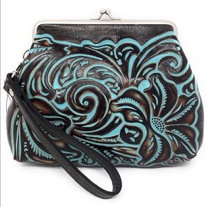 NEW Patricia Nash Tooled Turqoise Savena